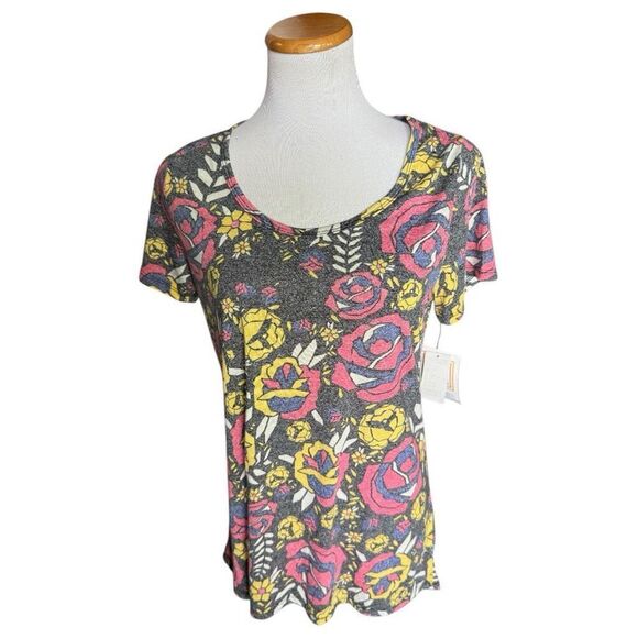 LuLaRoe Tops - NWT Womens Lularoe Abstract Floral Allover Print Classic T Tee Shirt - Sz S
